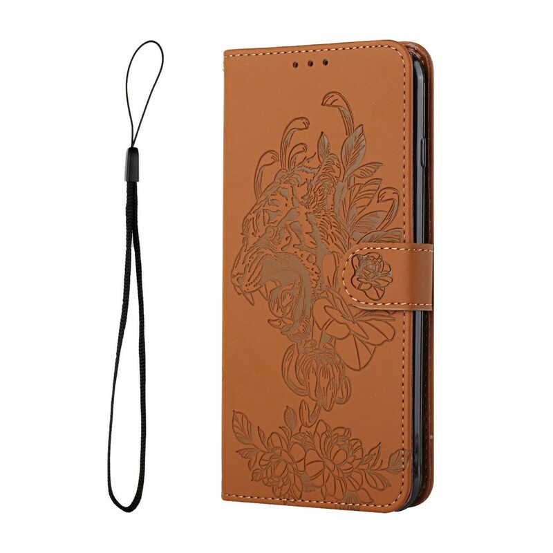 Kotelot iPhone 12 Mini Suojaketju Kuori Barokki Ranneke Tiger