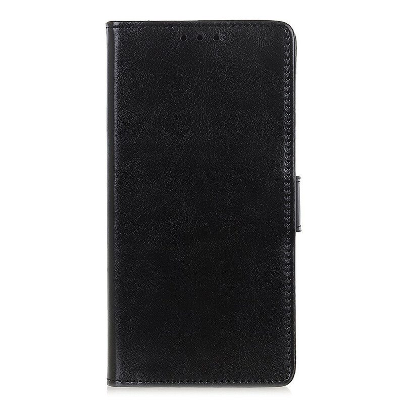 Kotelot iPhone 12 Mini Yksinkertainen Kiiltävä Nahkaefekti