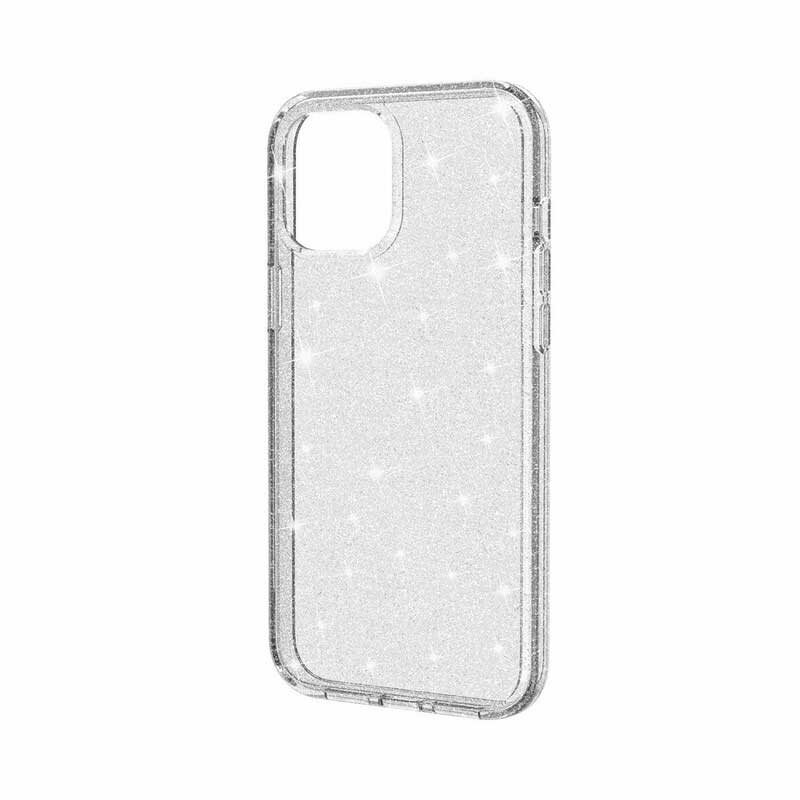 Kuori iPhone 12 Mini Läpinäkyvät Paljetit