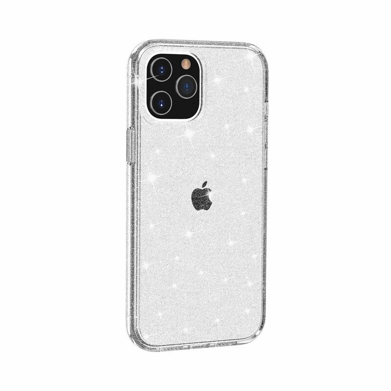 Kuori iPhone 12 Mini Läpinäkyvät Paljetit