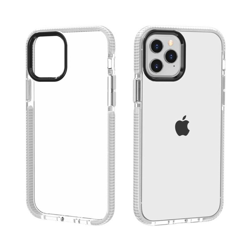 Kuori iPhone 12 Mini Läpinäkyvät Silikonireunat