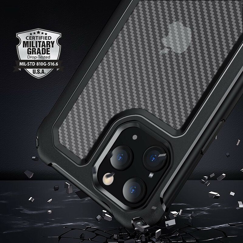 Kuori iPhone 12 Mini Saumaton Hiilikuiturakenne