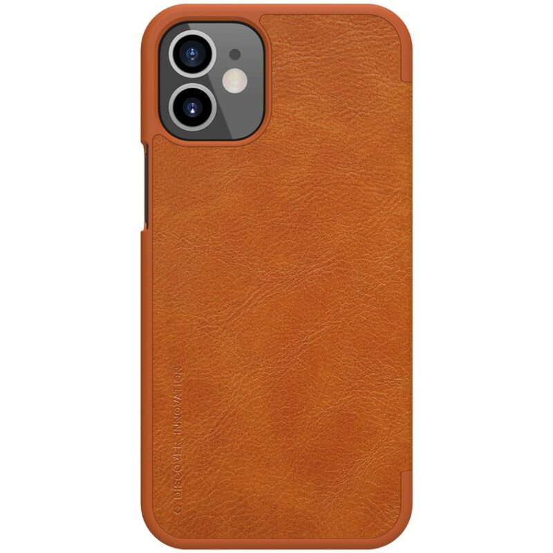 Puhelinkuoret iPhone 12 Mini Kotelot Flip Nillkin Qin -sarja