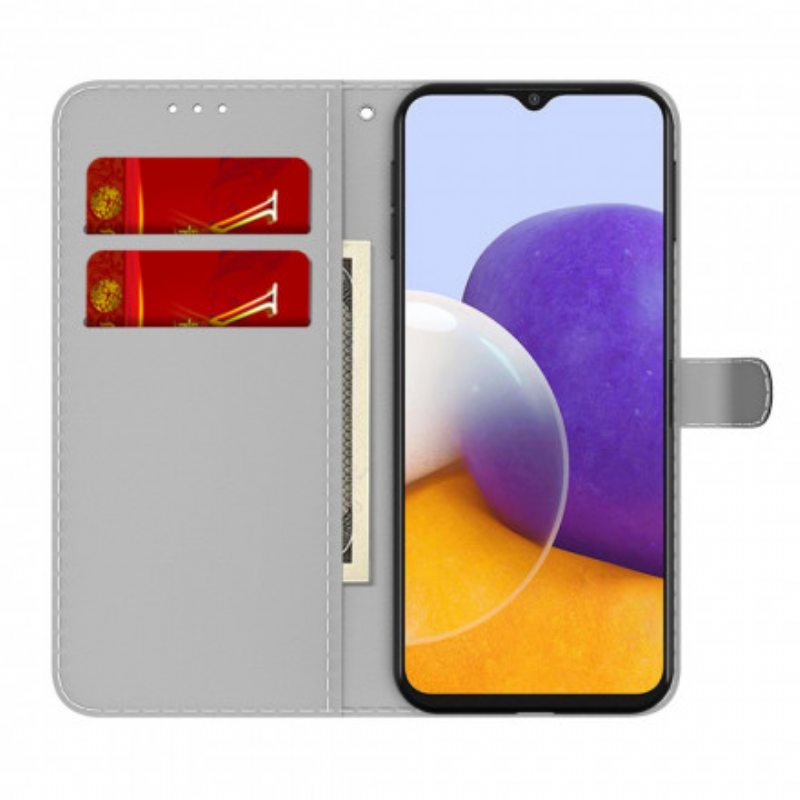 Flip Case Samsung Galaxy A22 5G Abstrakti Kuvio