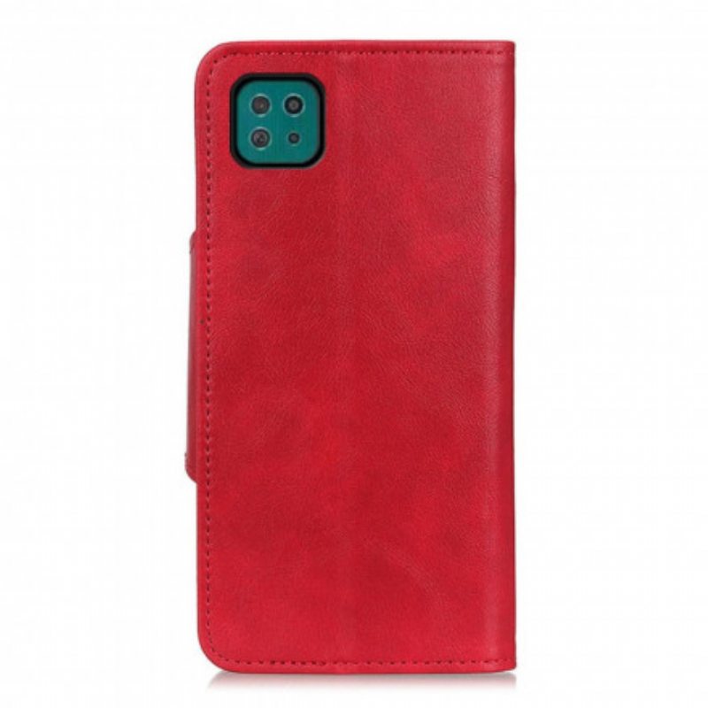 Kotelot Samsung Galaxy A22 5G Keinonahkainen Nappi