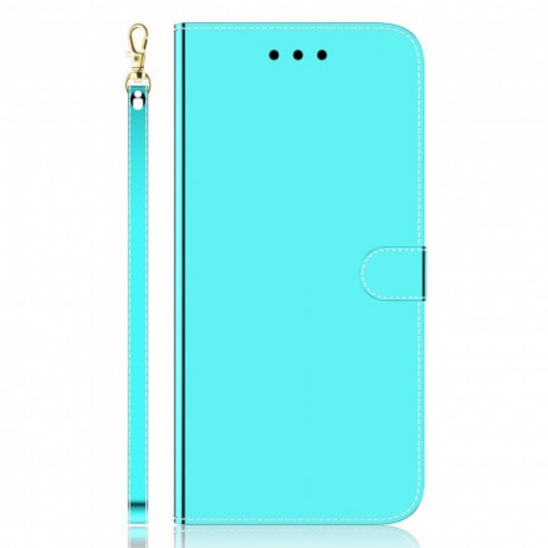 Kotelot Samsung Galaxy A22 5G Keinonahkainen Peilin Kansi