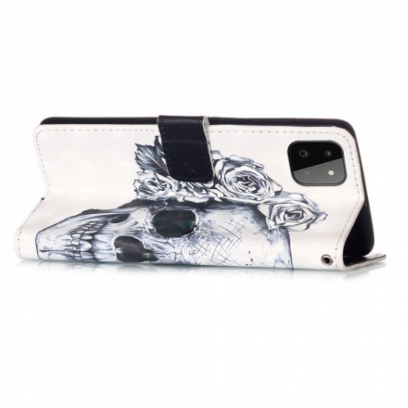 Kotelot Samsung Galaxy A22 5G Kukkainen Kallo