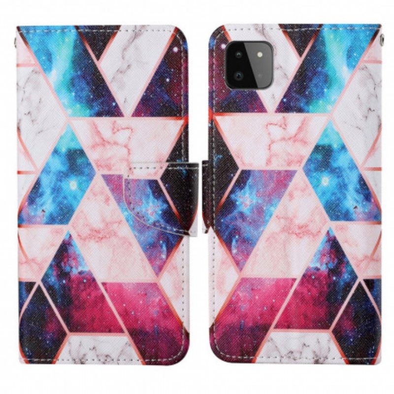 Kotelot Samsung Galaxy A22 5G Marmori Kaulanauhalla