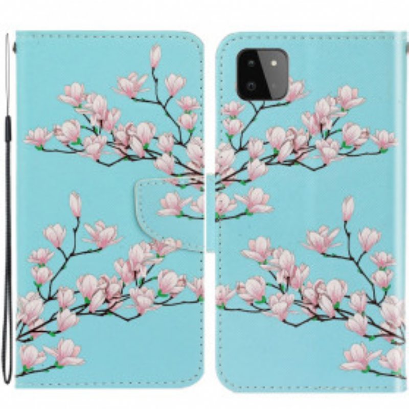 Kotelot Samsung Galaxy A22 5G Suojaketju Kuori Strappy Pensas