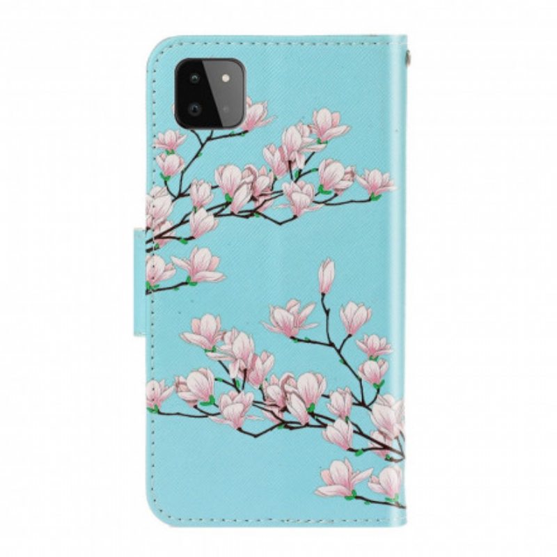 Kotelot Samsung Galaxy A22 5G Suojaketju Kuori Strappy Pensas