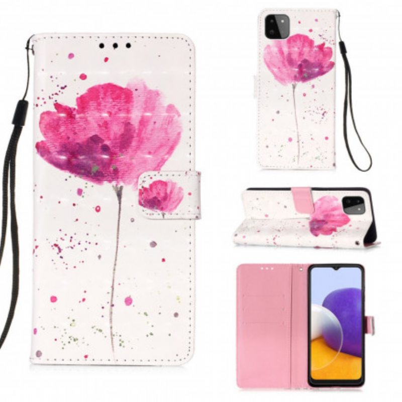 Kuori Kotelot Samsung Galaxy A22 5G Akvarelli Unikko