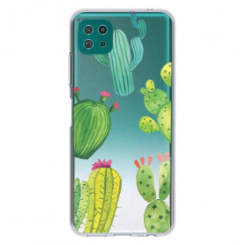Kuori Samsung Galaxy A22 5G Akvarelli Kaktukset