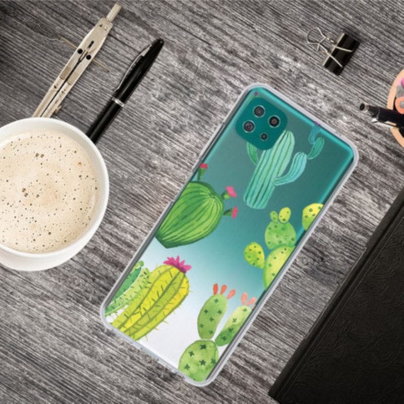 Kuori Samsung Galaxy A22 5G Akvarelli Kaktukset