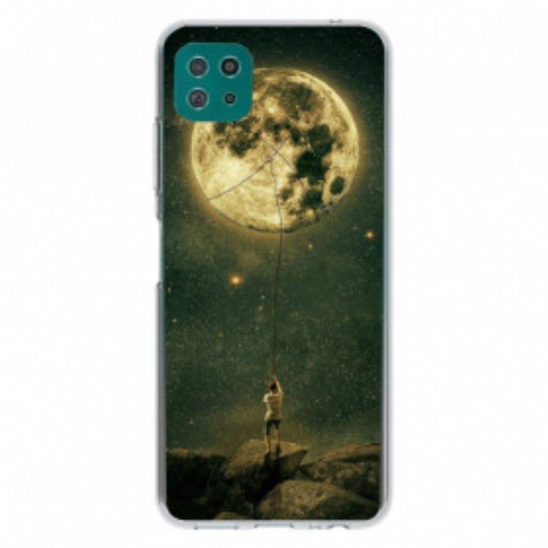 Kuori Samsung Galaxy A22 5G Joustava Moon Man