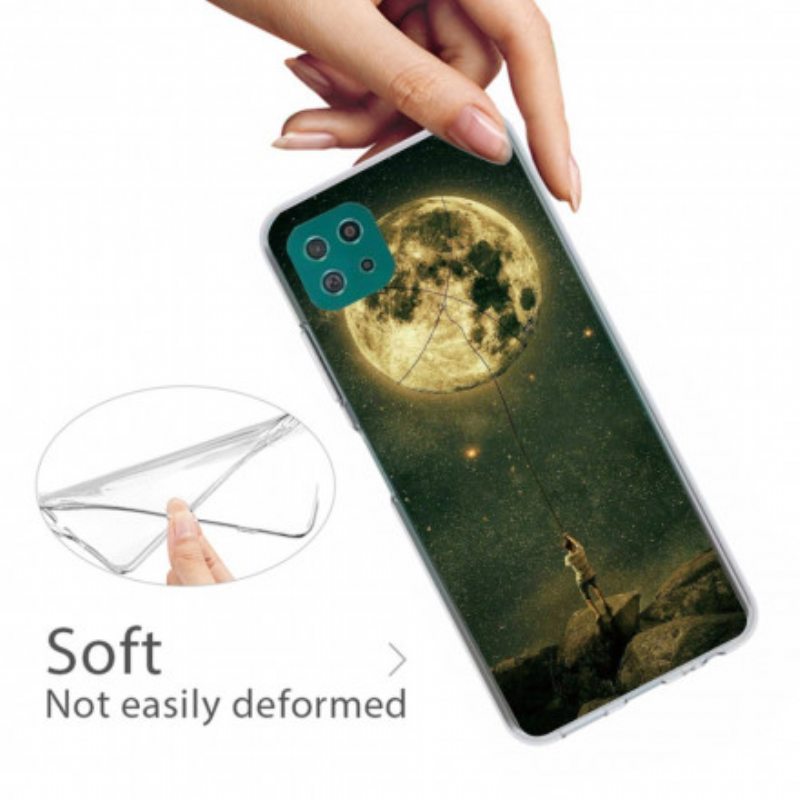 Kuori Samsung Galaxy A22 5G Joustava Moon Man