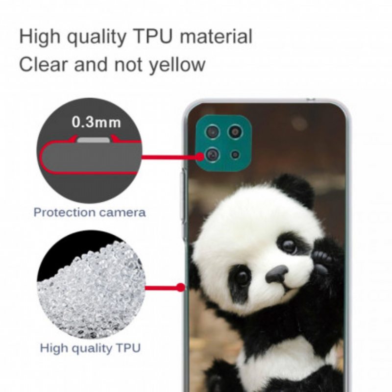 Kuori Samsung Galaxy A22 5G Joustava Panda