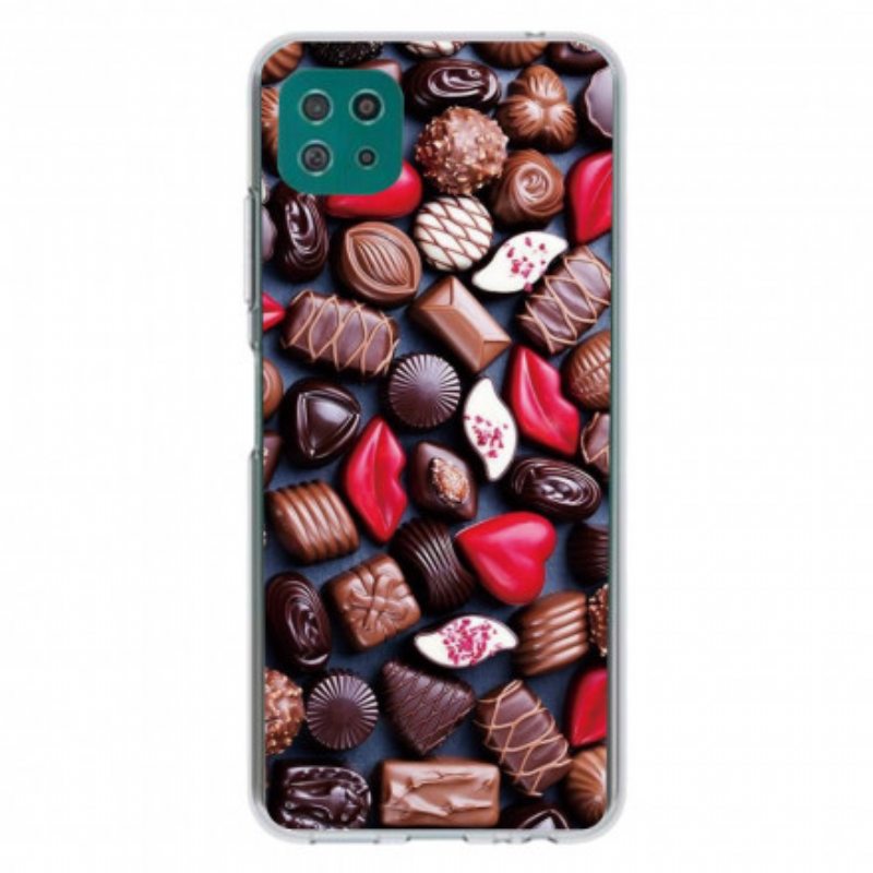 Kuori Samsung Galaxy A22 5G Joustava Suklaa