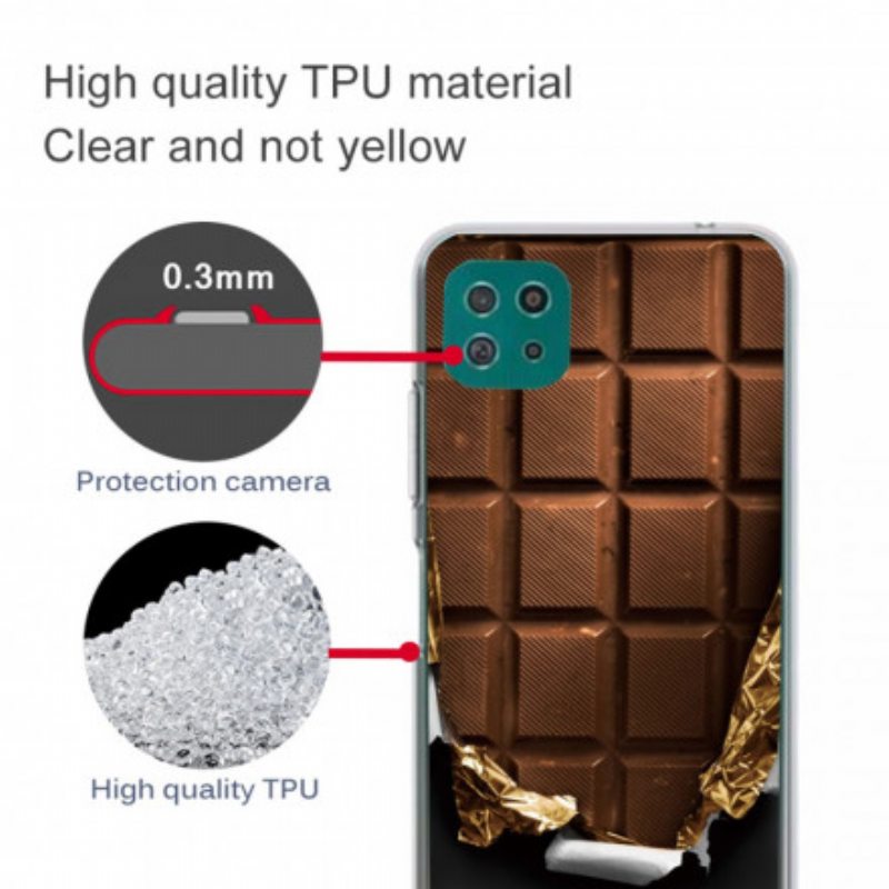 Kuori Samsung Galaxy A22 5G Joustava Suklaa