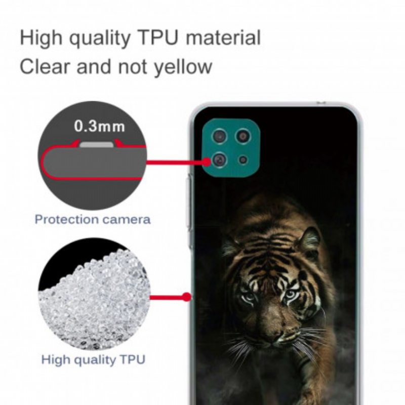 Kuori Samsung Galaxy A22 5G Joustava Tiger