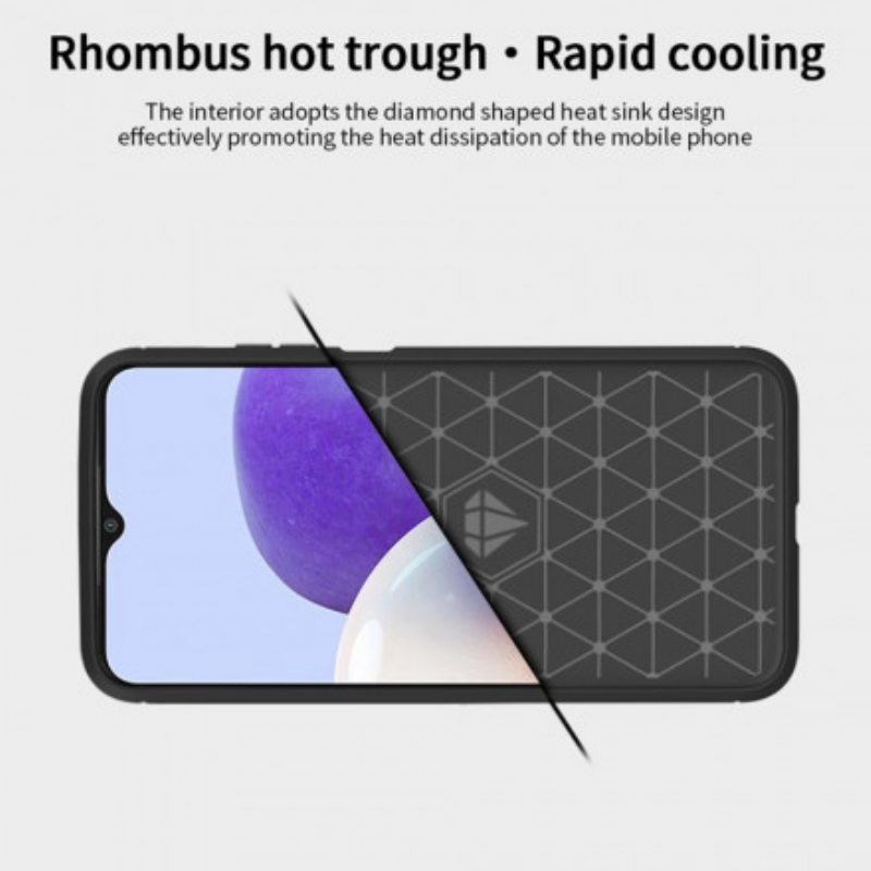 Kuori Samsung Galaxy A22 5G Mofi Harjattu Hiilikuitu