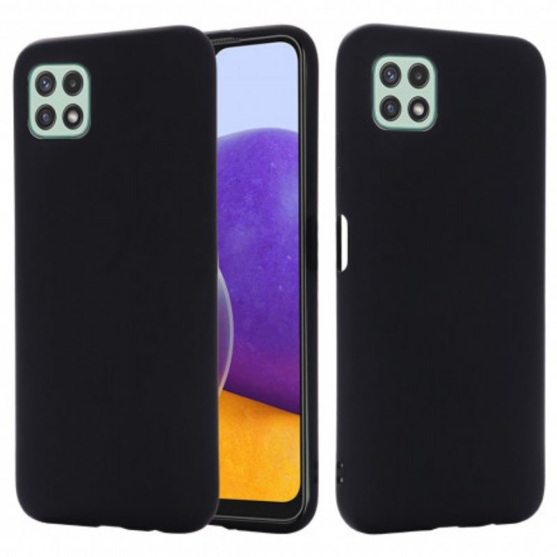 Kuori Samsung Galaxy A22 5G Nestemäinen Silikoni Kaulanauhalla