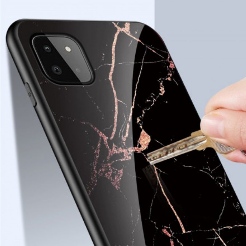 Kuori Samsung Galaxy A22 5G Premium Värillinen Karkaistu Lasi