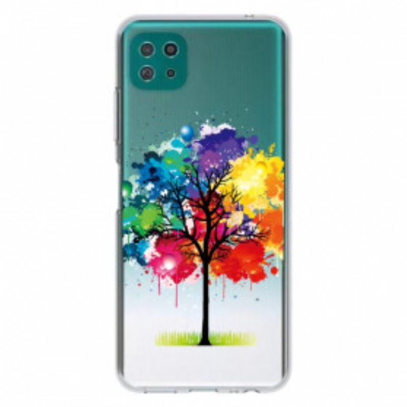 Kuori Samsung Galaxy A22 5G Saumaton Akvarellipuu