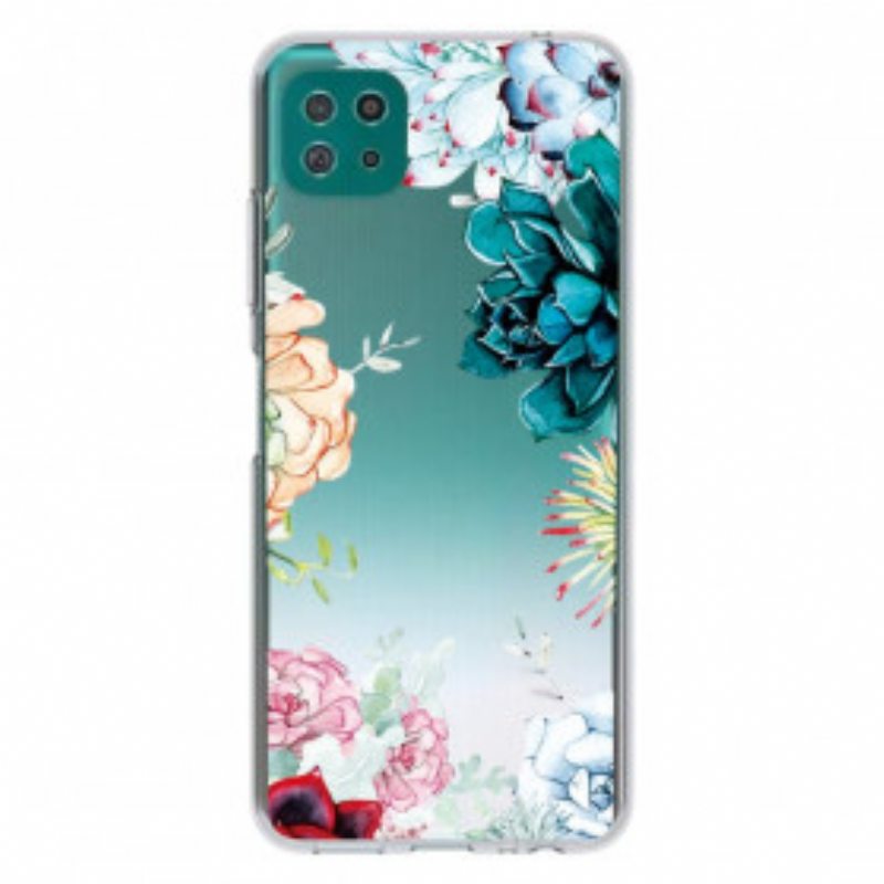 Kuori Samsung Galaxy A22 5G Saumattomat Akvarellikukat