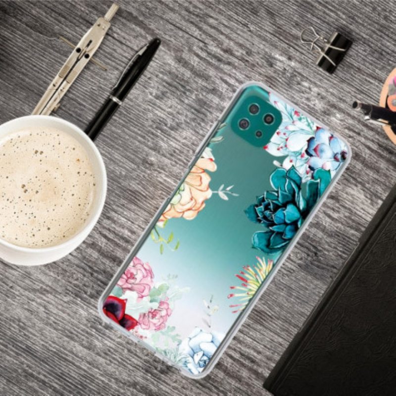 Kuori Samsung Galaxy A22 5G Saumattomat Akvarellikukat