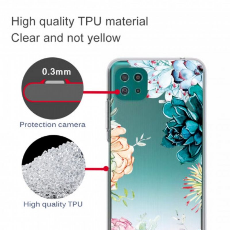 Kuori Samsung Galaxy A22 5G Saumattomat Akvarellikukat