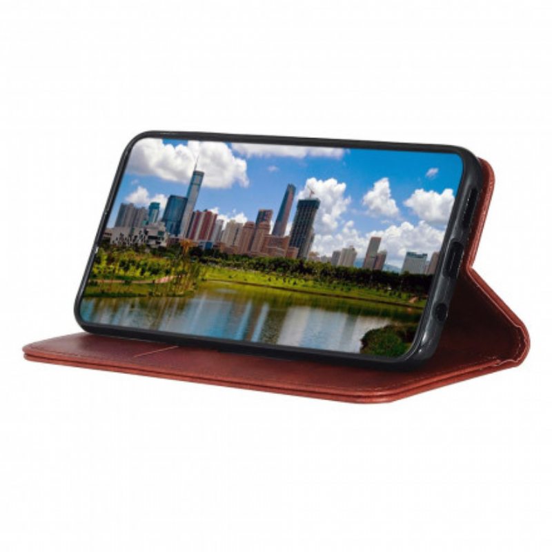 Puhelinkuoret Samsung Galaxy A22 5G Kotelot Flip Elegance Haljattu Litsi Nahka