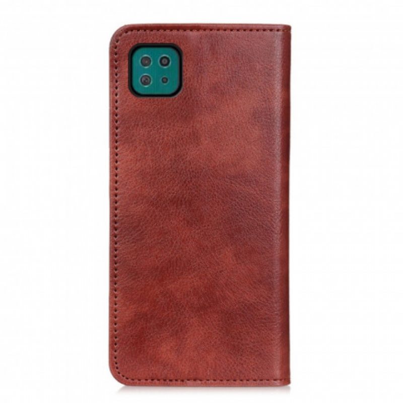 Puhelinkuoret Samsung Galaxy A22 5G Kotelot Flip Elegance Haljattu Litsi Nahka