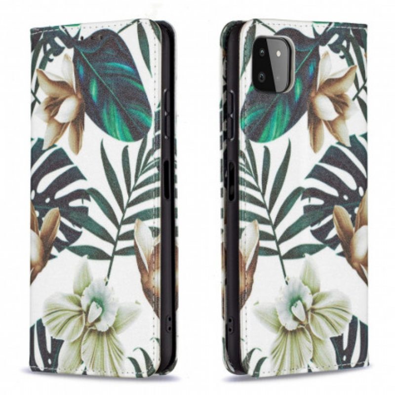 Puhelinkuoret Samsung Galaxy A22 5G Kotelot Flip Lehdet