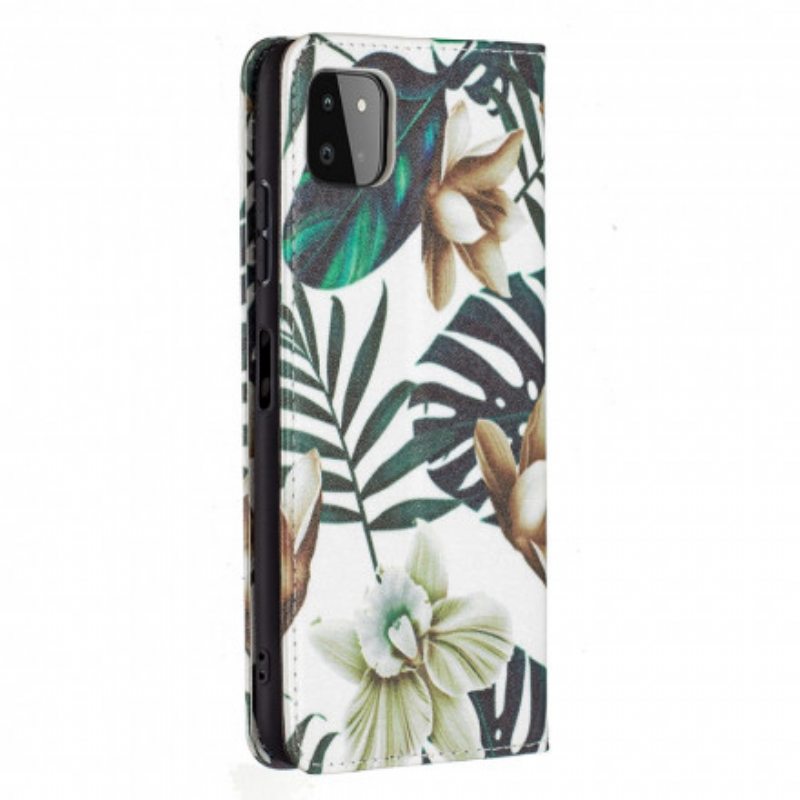 Puhelinkuoret Samsung Galaxy A22 5G Kotelot Flip Lehdet