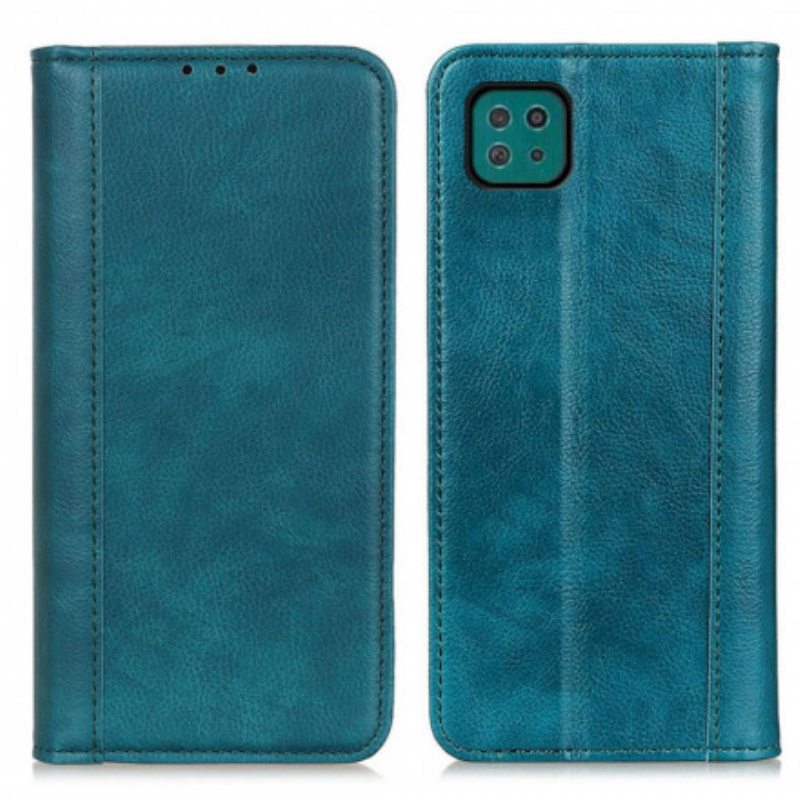 Puhelinkuoret Samsung Galaxy A22 5G Kotelot Flip Litchi Split Leather -versio