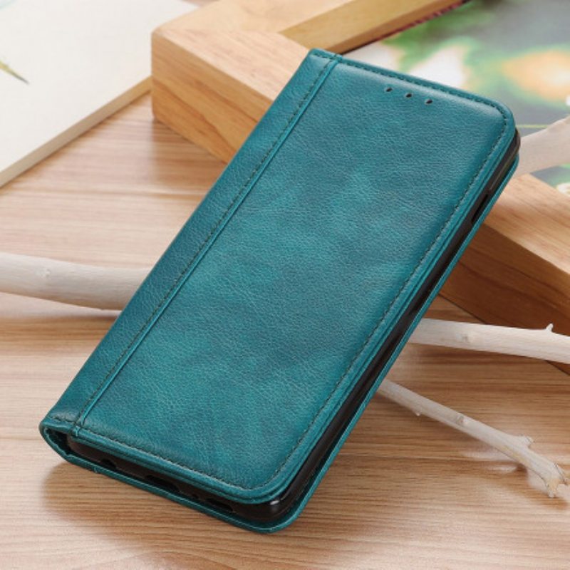 Puhelinkuoret Samsung Galaxy A22 5G Kotelot Flip Litchi Split Leather -versio