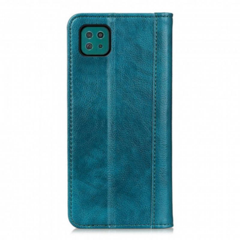 Puhelinkuoret Samsung Galaxy A22 5G Kotelot Flip Litchi Split Leather -versio