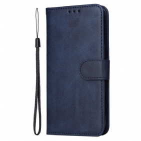 Kotelot Oppo Reno 13 5g Yksivärinen Nahkajäljitelmä Kello Hihnalla