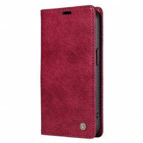 Nahkakotelo Vivo V40 Se 5g Vintage-tyylinen Yikatu