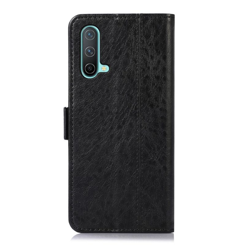 Flip Case OnePlus Nord CE 5G Hienovarainen Ompelu