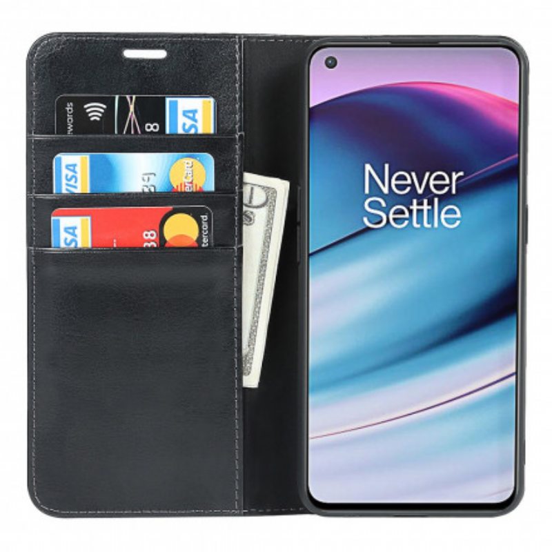 Puhelinkuoret OnePlus Nord CE 5G Kotelot Flip Aito Nahka