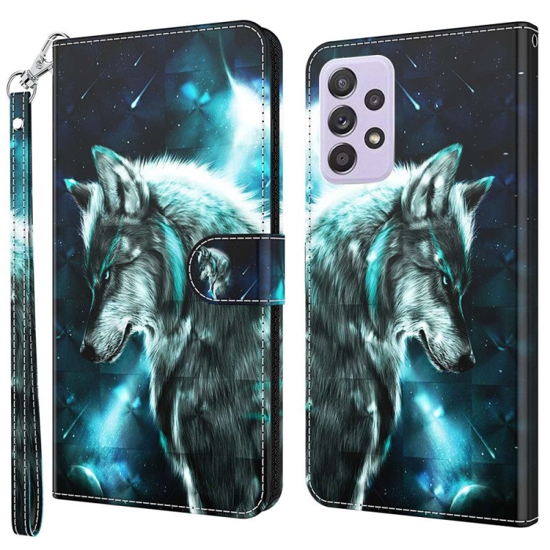 Kotelot Samsung Galaxy A23 5G Suojaketju Kuori Lanyard Wolf