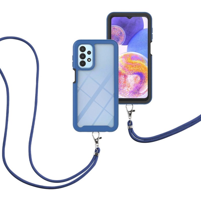 Kuori Samsung Galaxy A23 5G Hybridi Johdolla Ja Värillisellä Contourilla