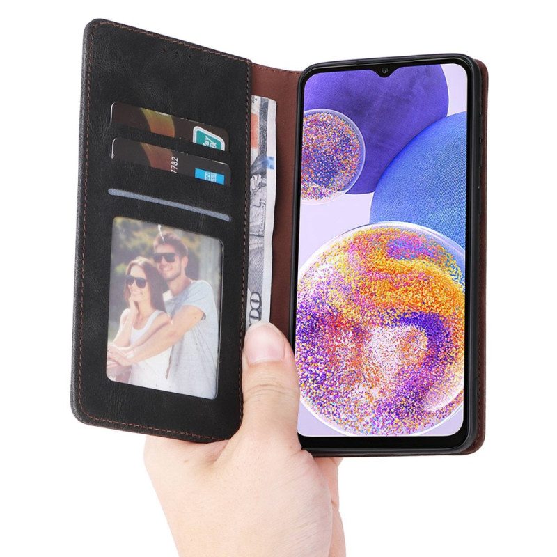 Puhelinkuoret Samsung Galaxy A23 5G Kotelot Flip Keinonahka