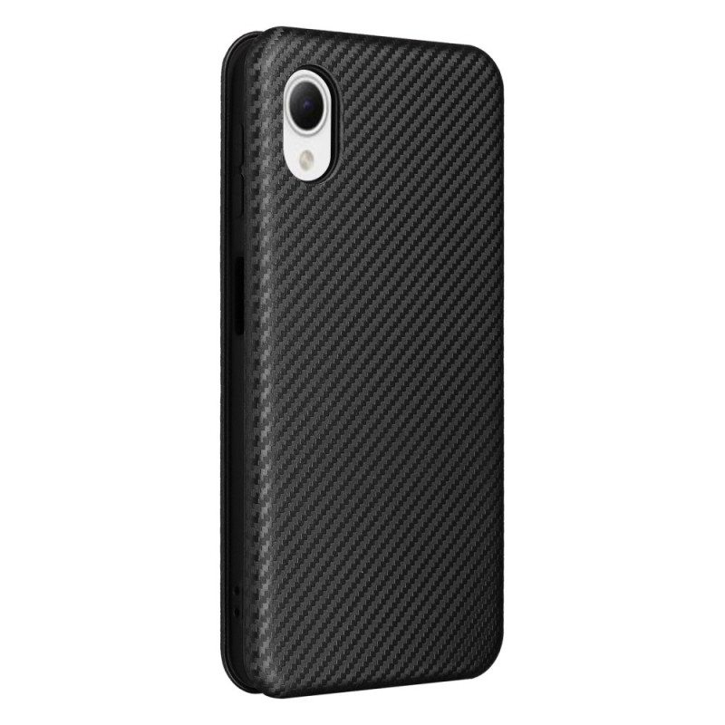 Puhelinkuoret Samsung Galaxy A23 5G Kotelot Flip Värillinen Hiilikuitu