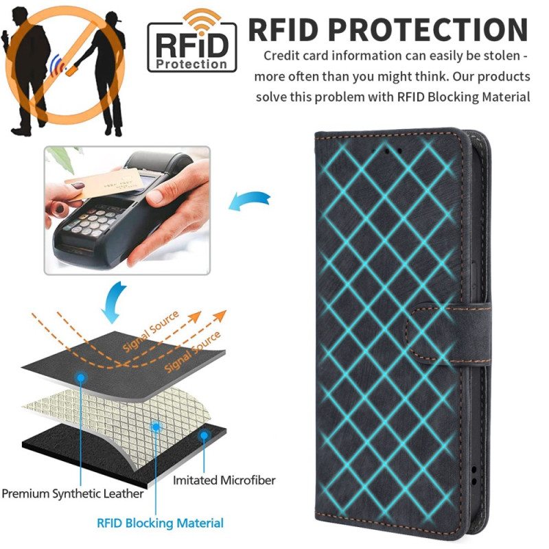 Kotelot Google Pixel 9 Pro Xl Suede Effect Rfid-esto Kaulanauhalla Suojakuori