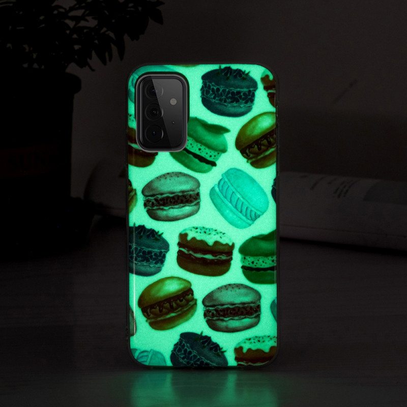 Case Samsung Galaxy A72 4G / A72 5G Fluoresoivat Makaroonit