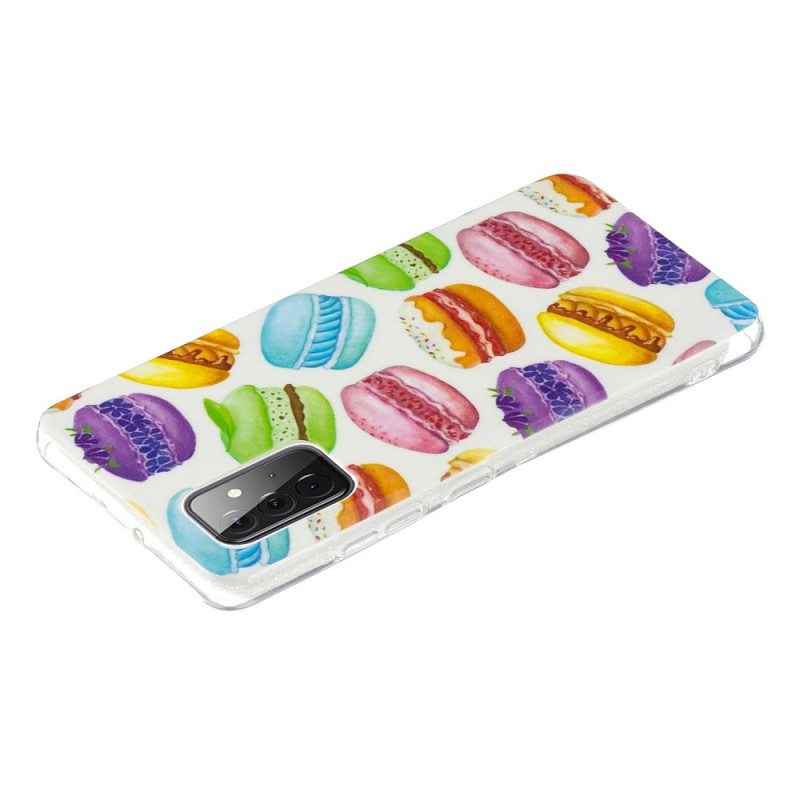 Case Samsung Galaxy A72 4G / A72 5G Fluoresoivat Makaroonit