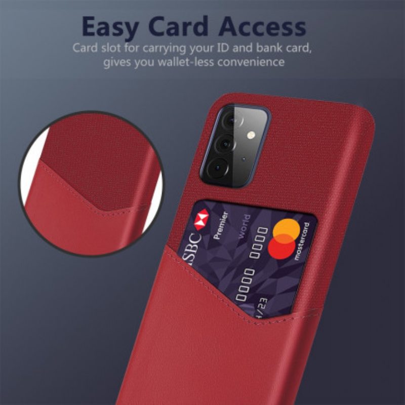 Case Samsung Galaxy A72 4G / A72 5G Ksq-korttikotelo