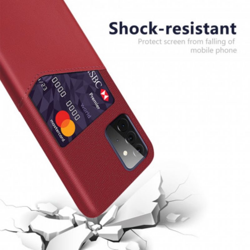 Case Samsung Galaxy A72 4G / A72 5G Ksq-korttikotelo